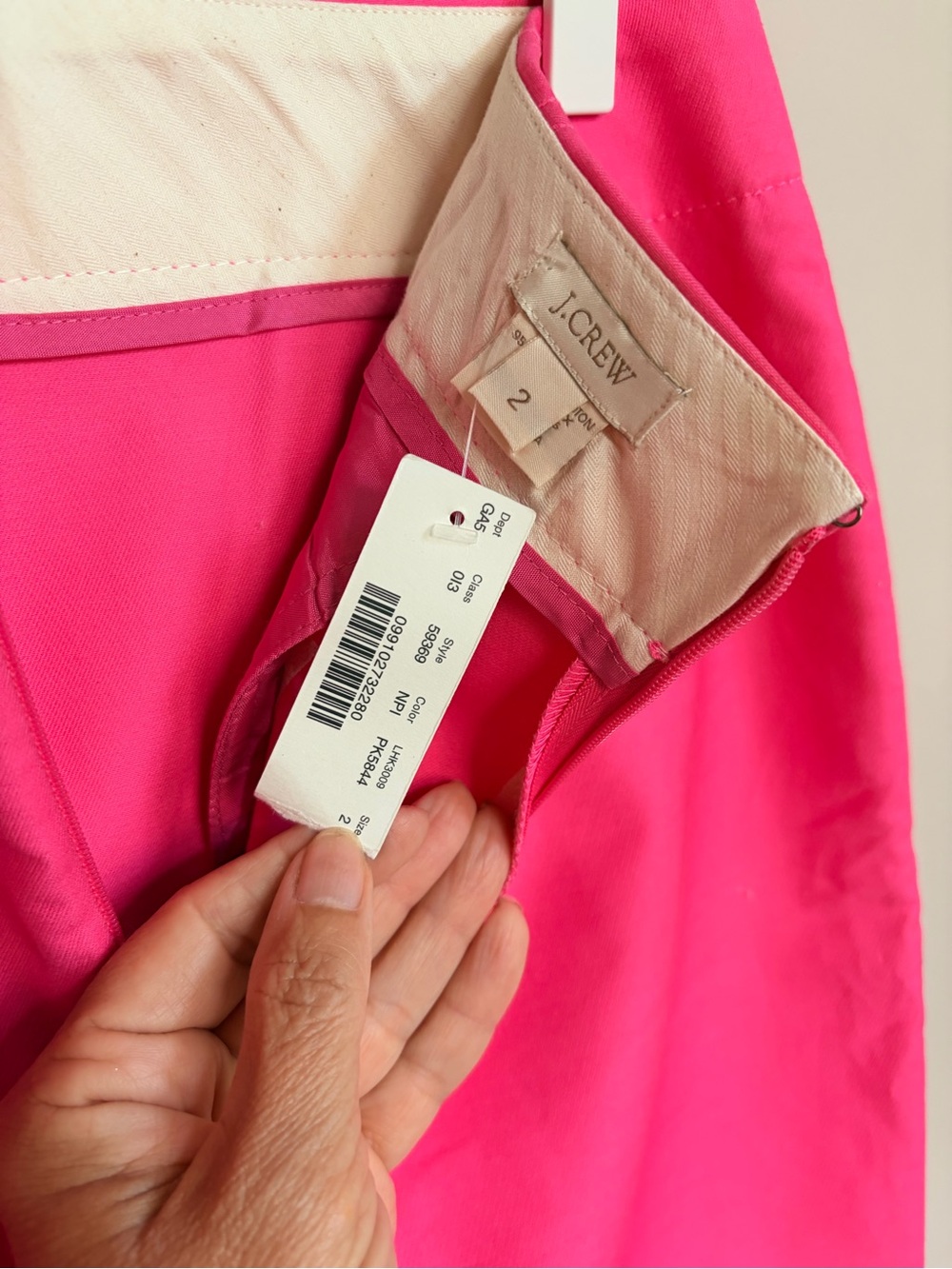 J. Crew No. 2 Pencil Skirt Pink NWT - Picture 3 of 7